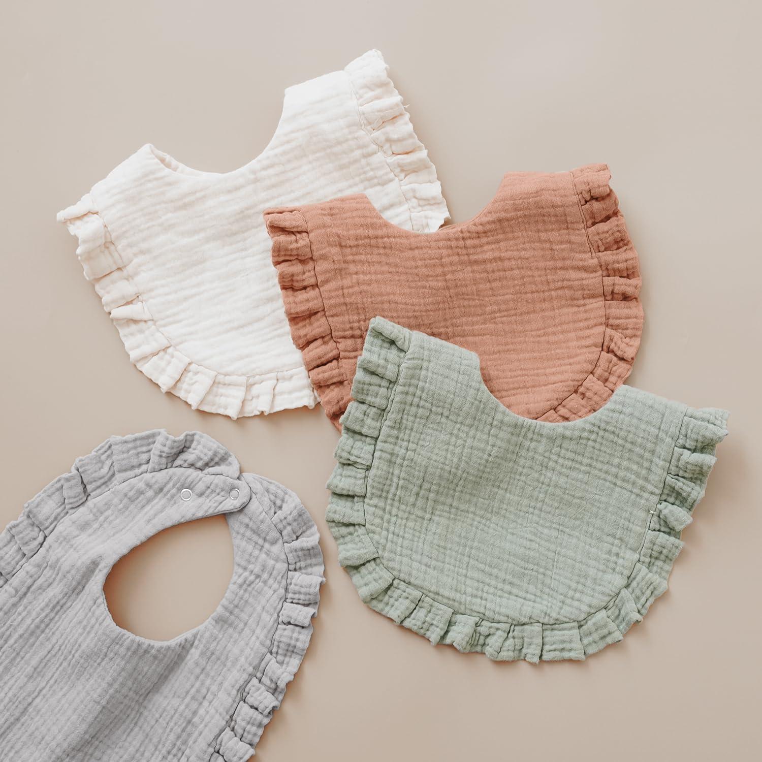 Set de 8 Baberos de Muselina MairMore para Bebés Unisex