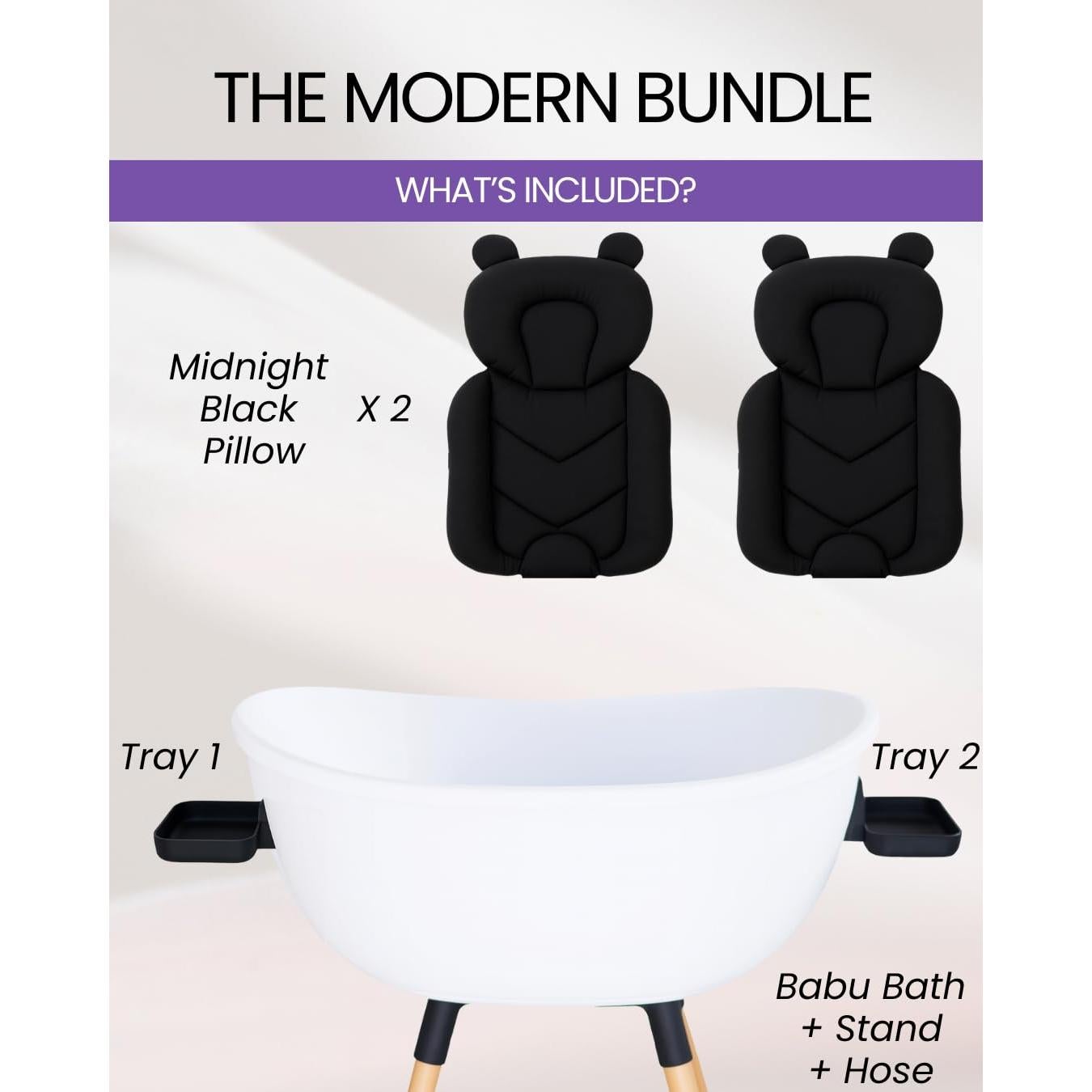 Bañera de Bebé Babu Bath - Lujo Ergonómico 3 Etapas