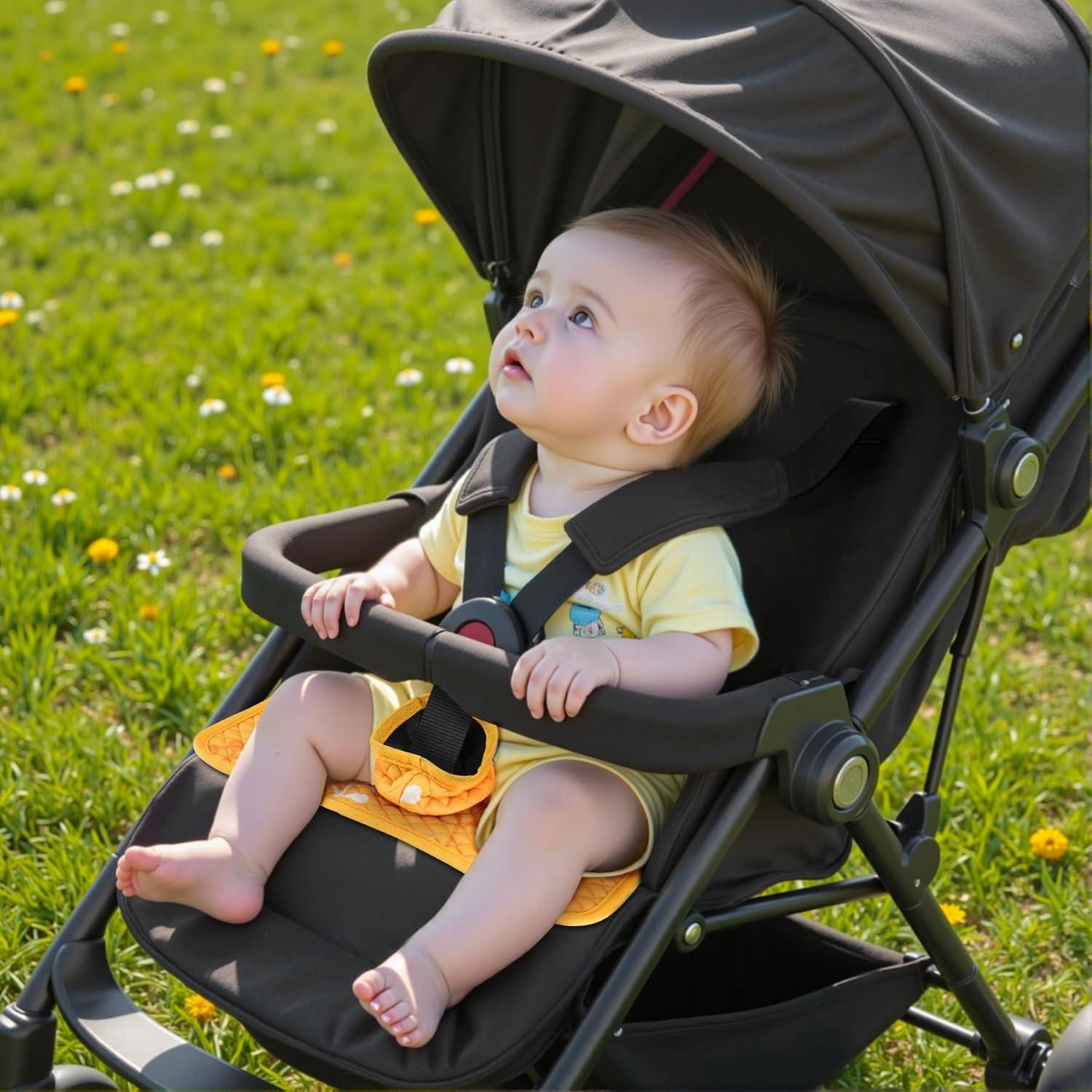 Protector de Asiento de Coche Babepets Amarillo 2 Pcs Impermeable