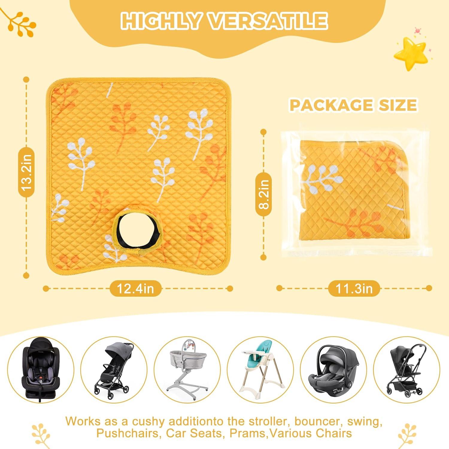 Protector de Asiento de Coche Babepets Amarillo 2 Pcs Impermeable