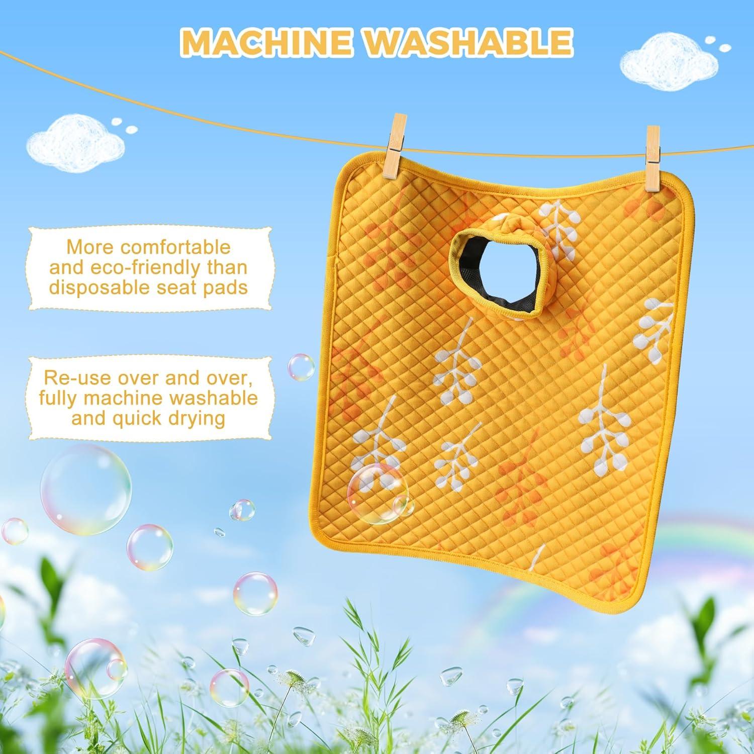 Protector de Asiento de Coche Babepets Amarillo 2 Pcs Impermeable