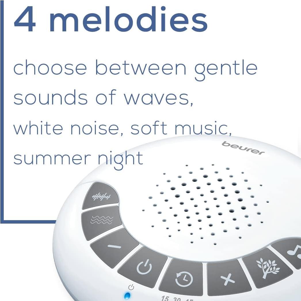 Máquina de Ruido Blanco Beurer SL15 con 4 Sonidos Relajantes