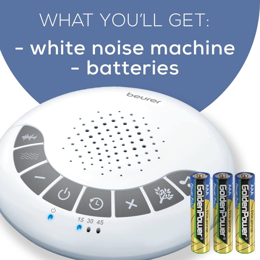 Máquina de Ruido Blanco Beurer SL15 con 4 Sonidos Relajantes