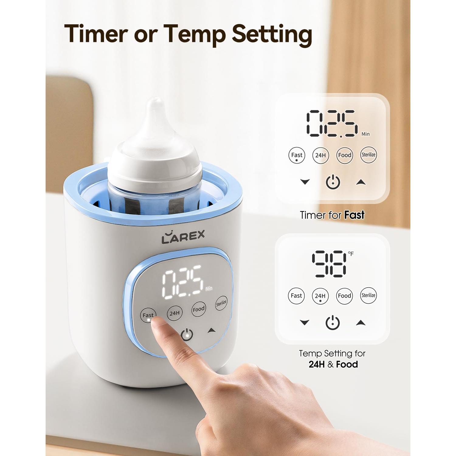 Calentador de Botellas LAREX 8 en 1 Digital Libre de BPA