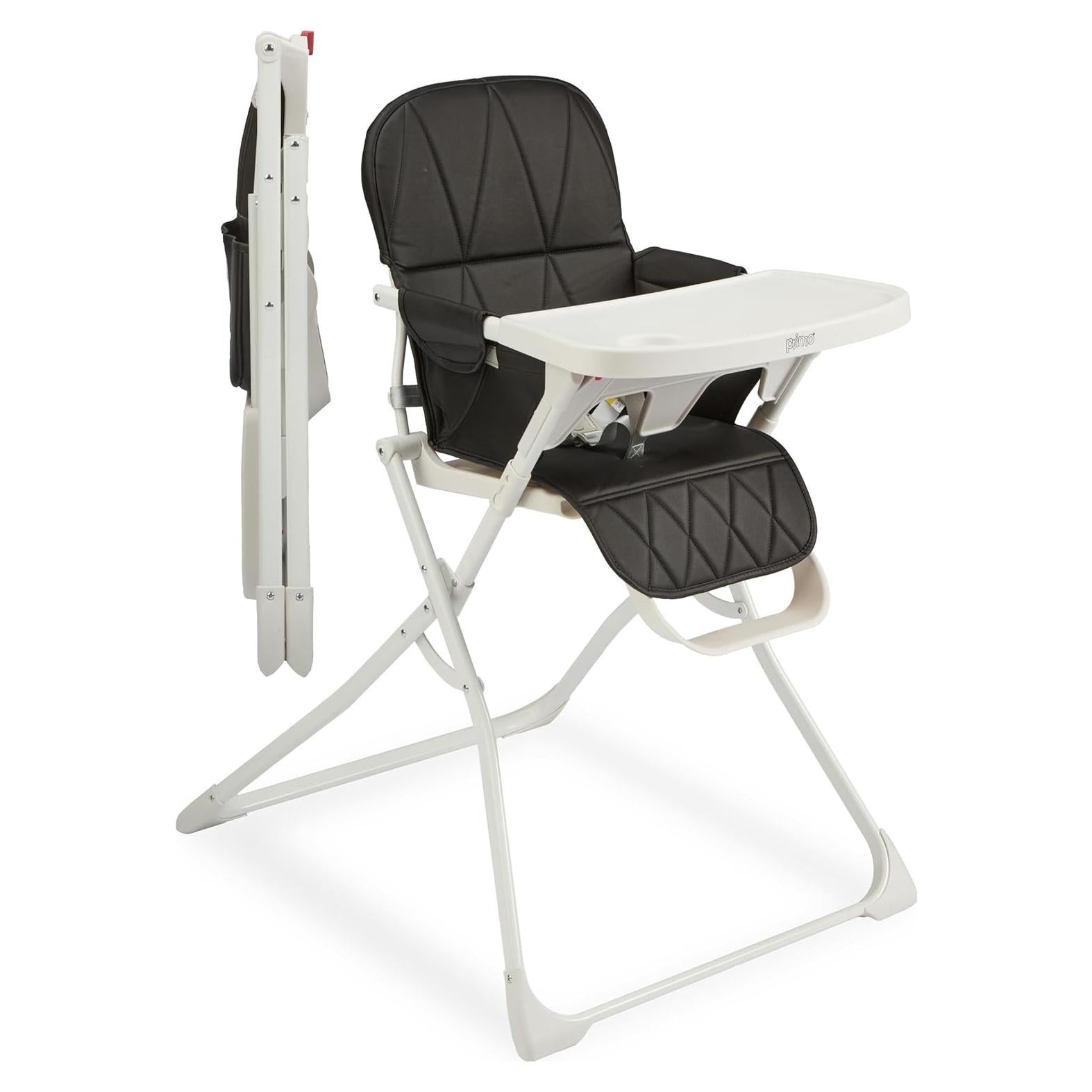 Silla Alta Plegable PopUp Primo Negra para Bebé 6-36 Meses