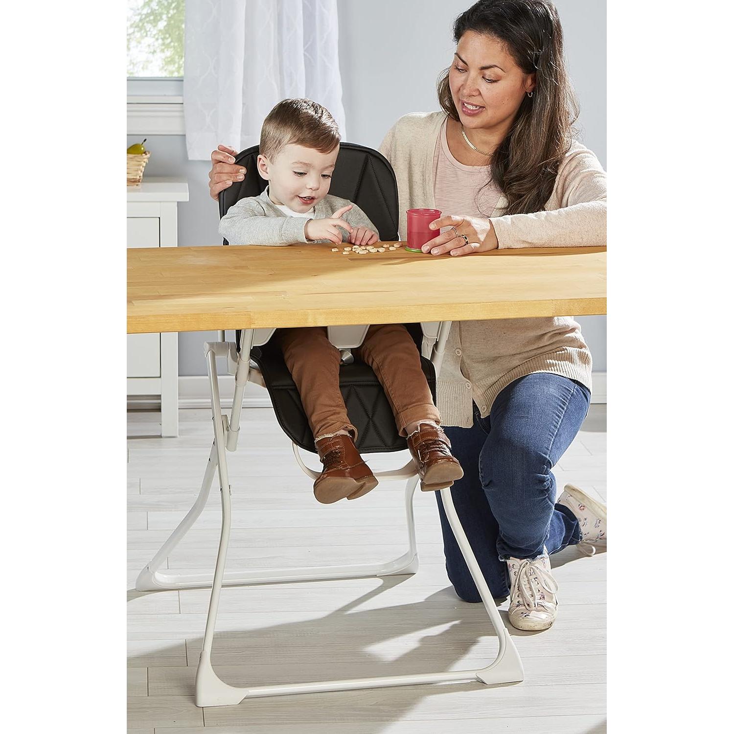 Silla Alta Plegable PopUp Primo Negra para Bebé 6-36 Meses