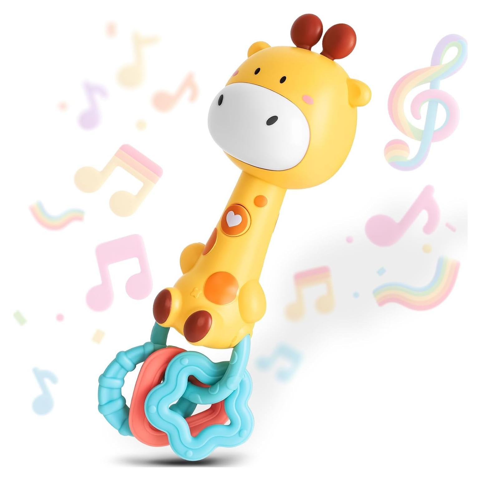 Sonajero Musical Jirafa Geniegoo para Bebés 6-18 Meses