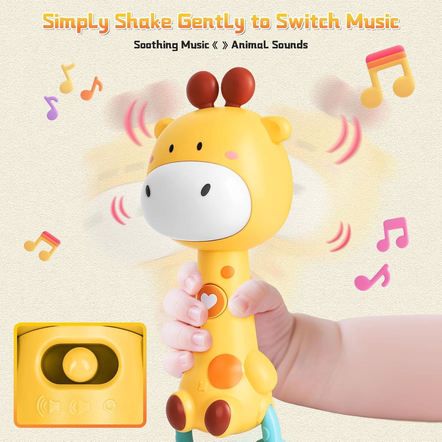 Sonajero Musical Jirafa Geniegoo para Bebés 6-18 Meses