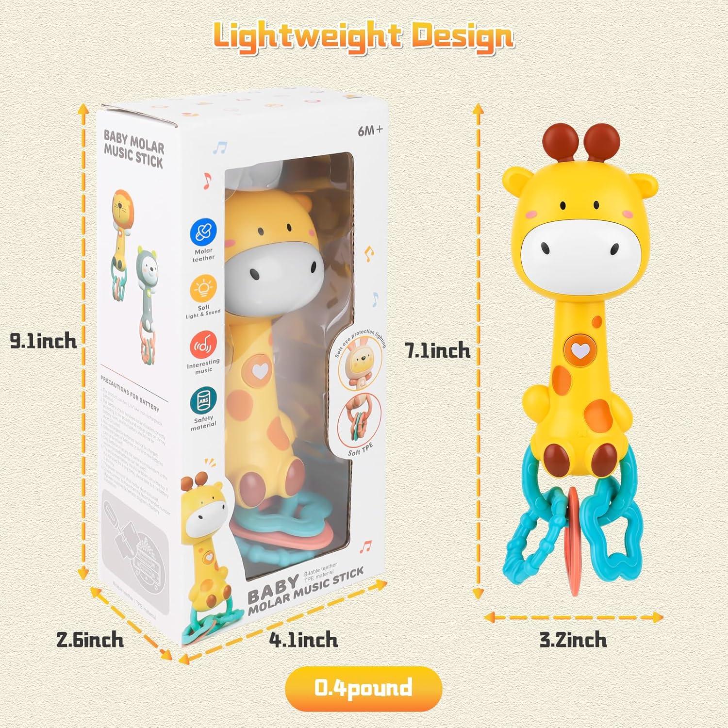 Sonajero Musical Jirafa Geniegoo para Bebés 6-18 Meses