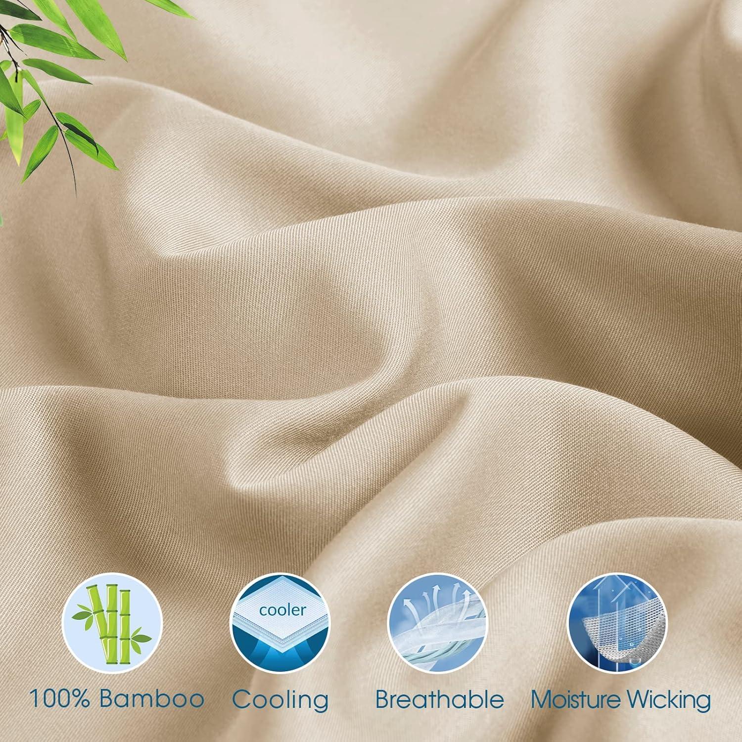 Juego de Sábanas Individual David's Home 100% Bambú Caqui