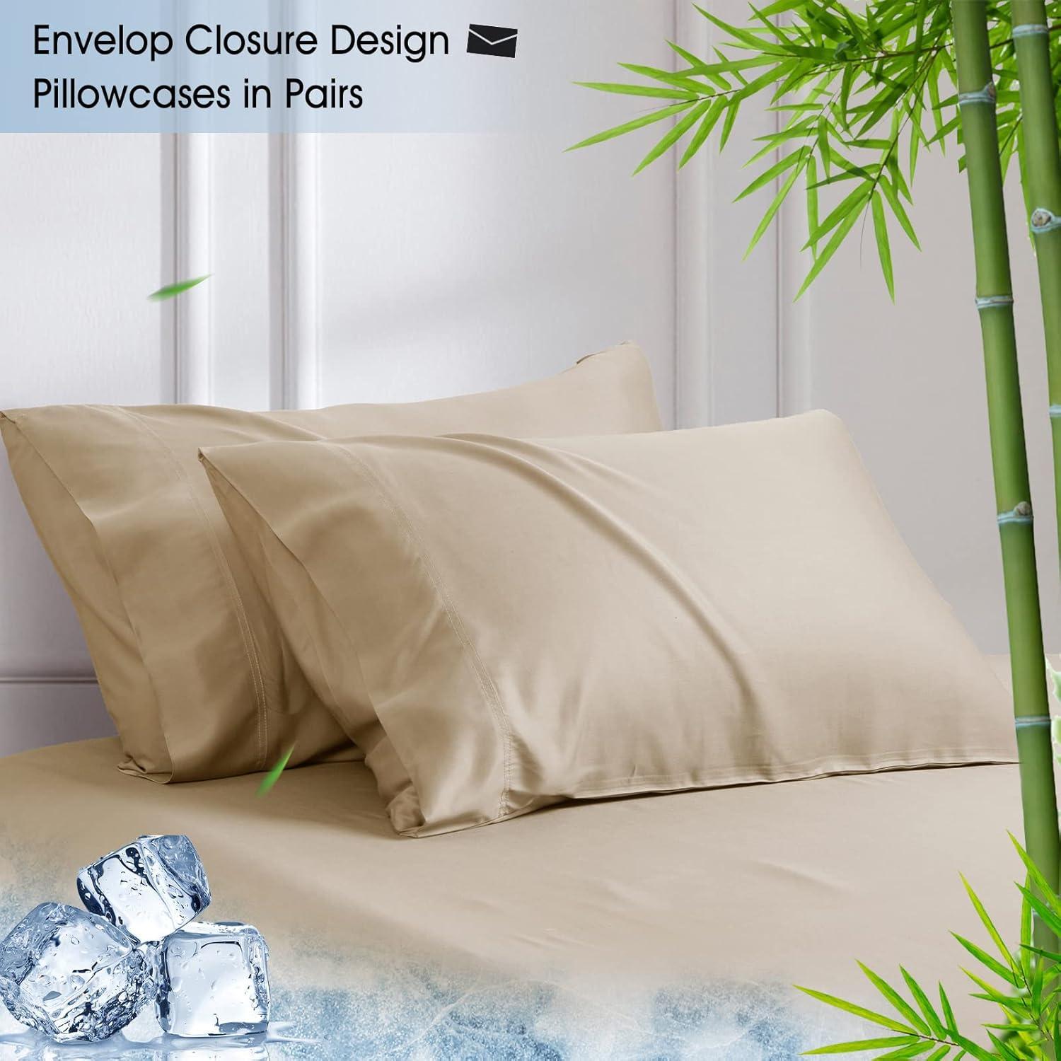 Juego de Sábanas Individual David's Home 100% Bambú Caqui