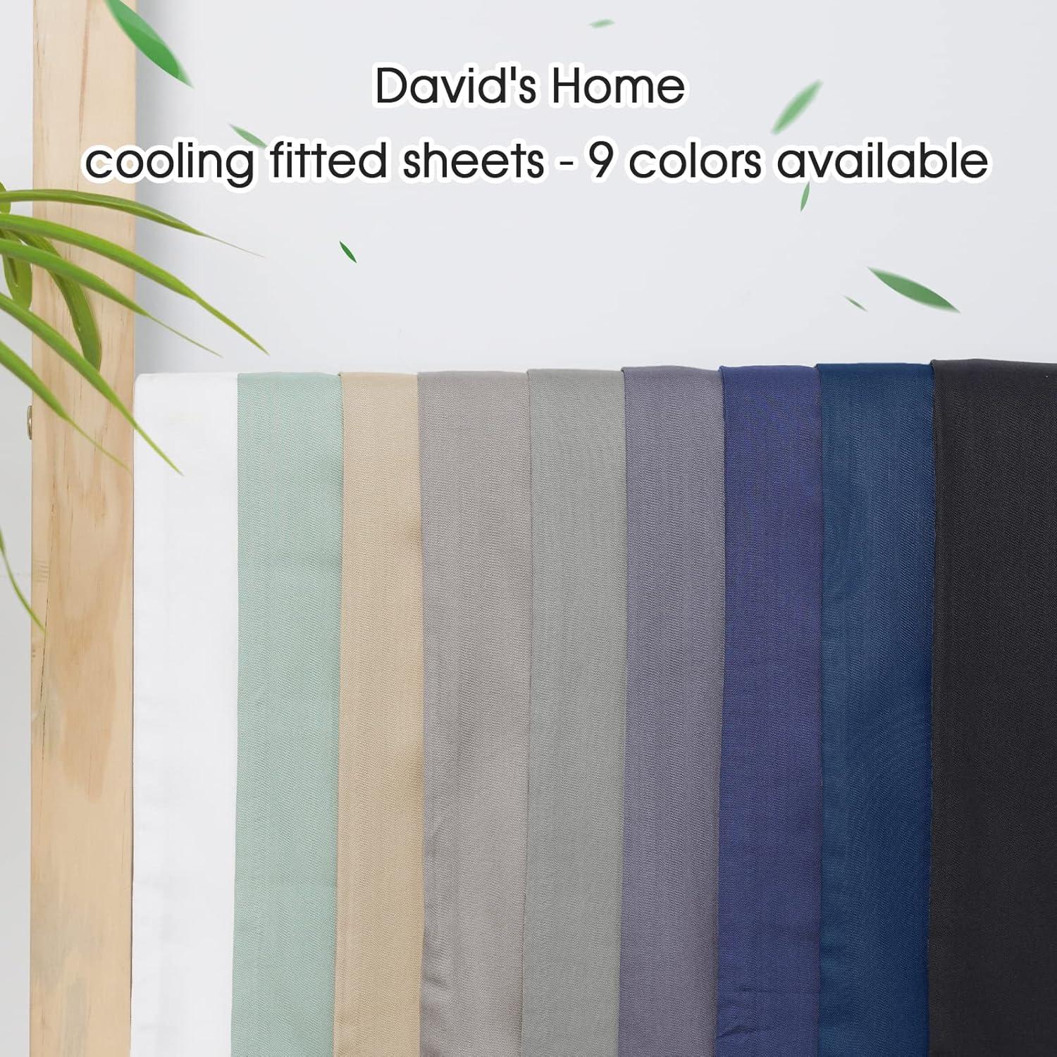 Juego de Sábanas Individual David's Home 100% Bambú Caqui