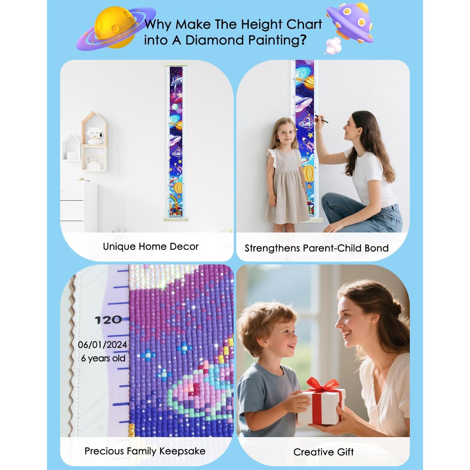 Kit de Pintura de Diamante 5D ForeverYoung Gráfico de Crecimiento 120x10cm