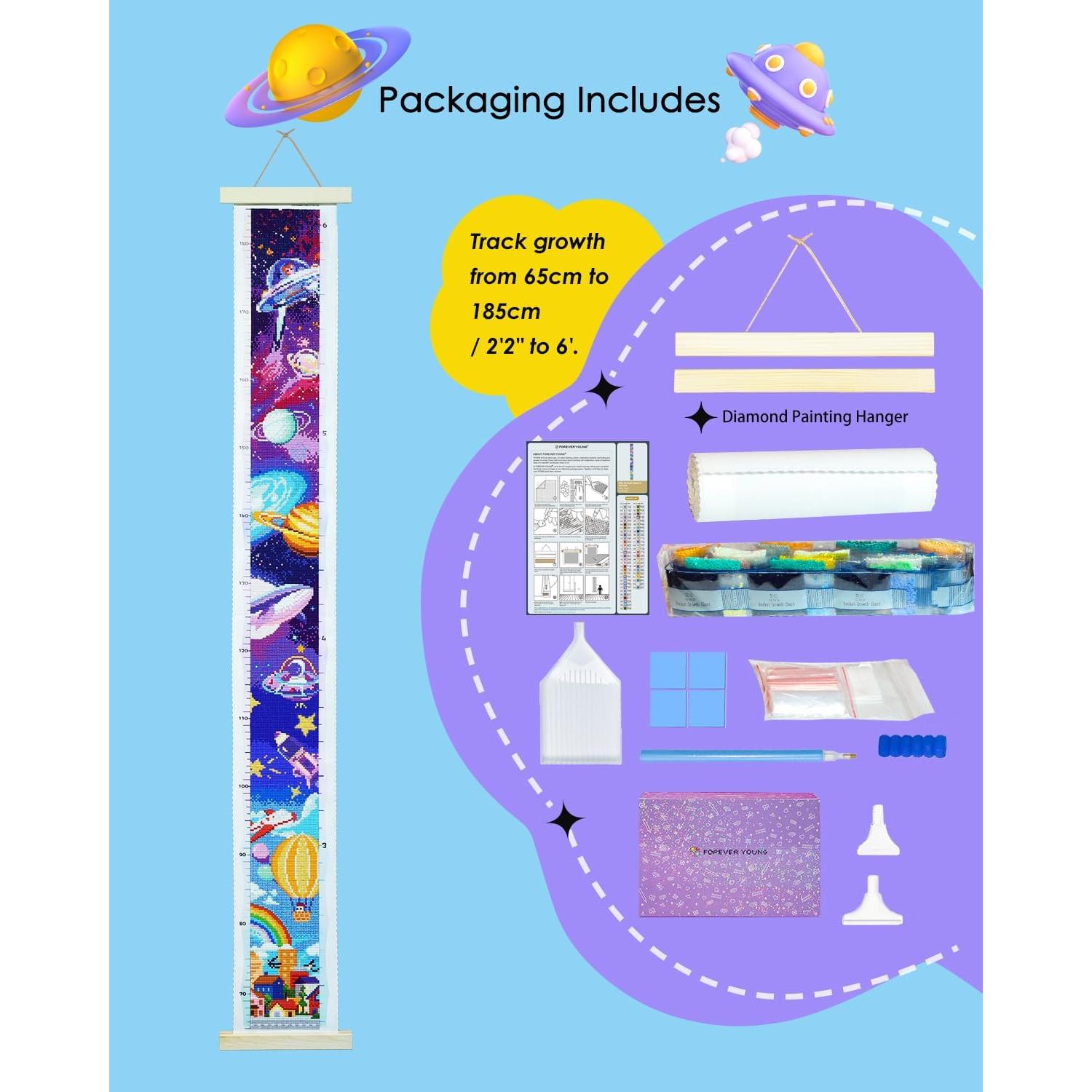 Kit de Pintura de Diamante 5D ForeverYoung Gráfico de Crecimiento 120x10cm