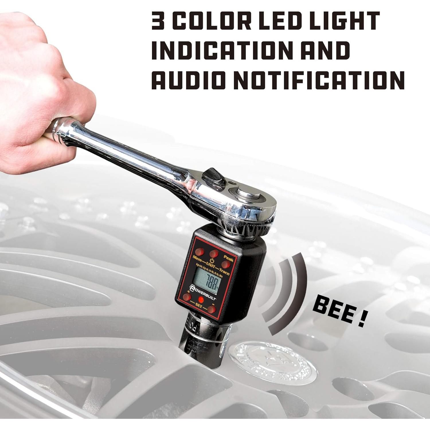 Adaptador de Par Digital Powerbuilt 1/2" 29-147 lb-ft 40-200 Nm