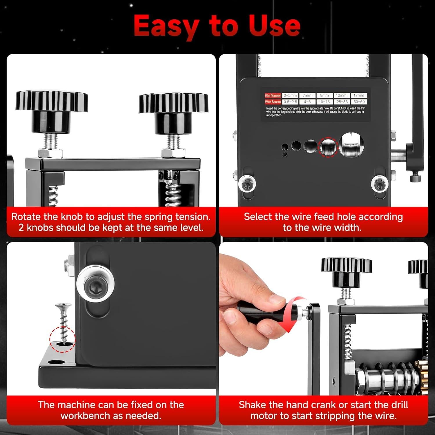 Máquina Desforradora Manual de Cables Sykart FGWX225-04 3-17mm