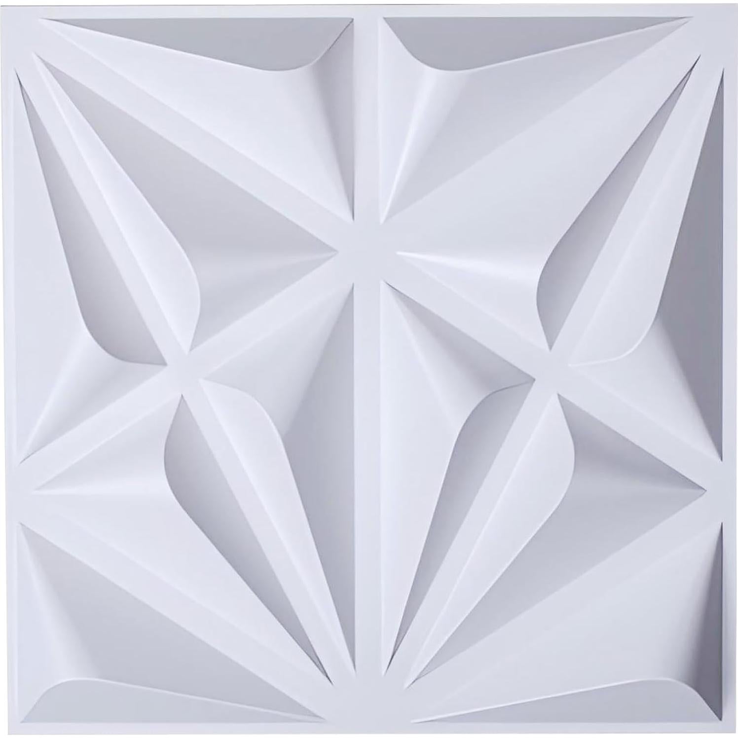 Paneles de Pared 3D WONESZ Blancos 30.48x30.48cm Decorativos