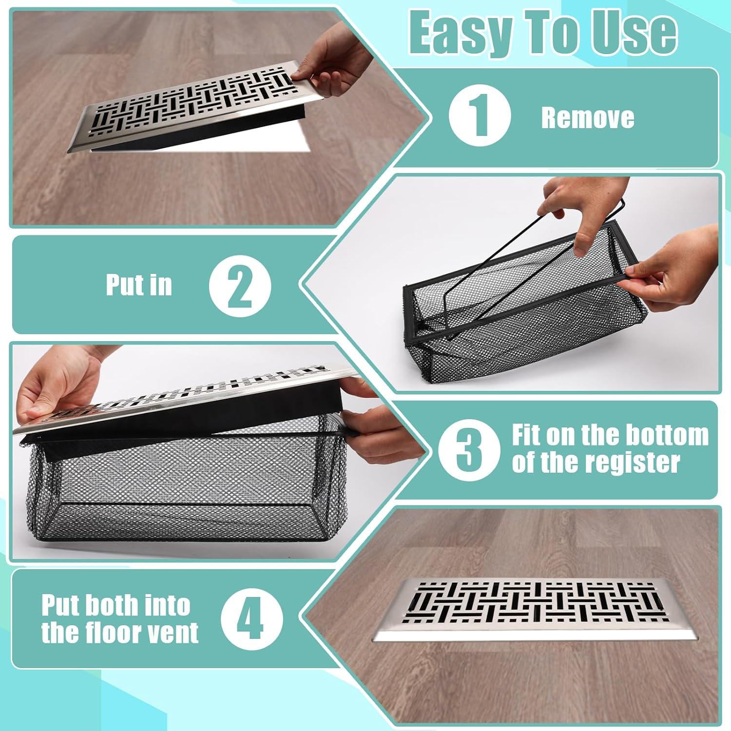 Cubierta de Registro de Piso 6 Piezas AngleKai 10x25.4 cm