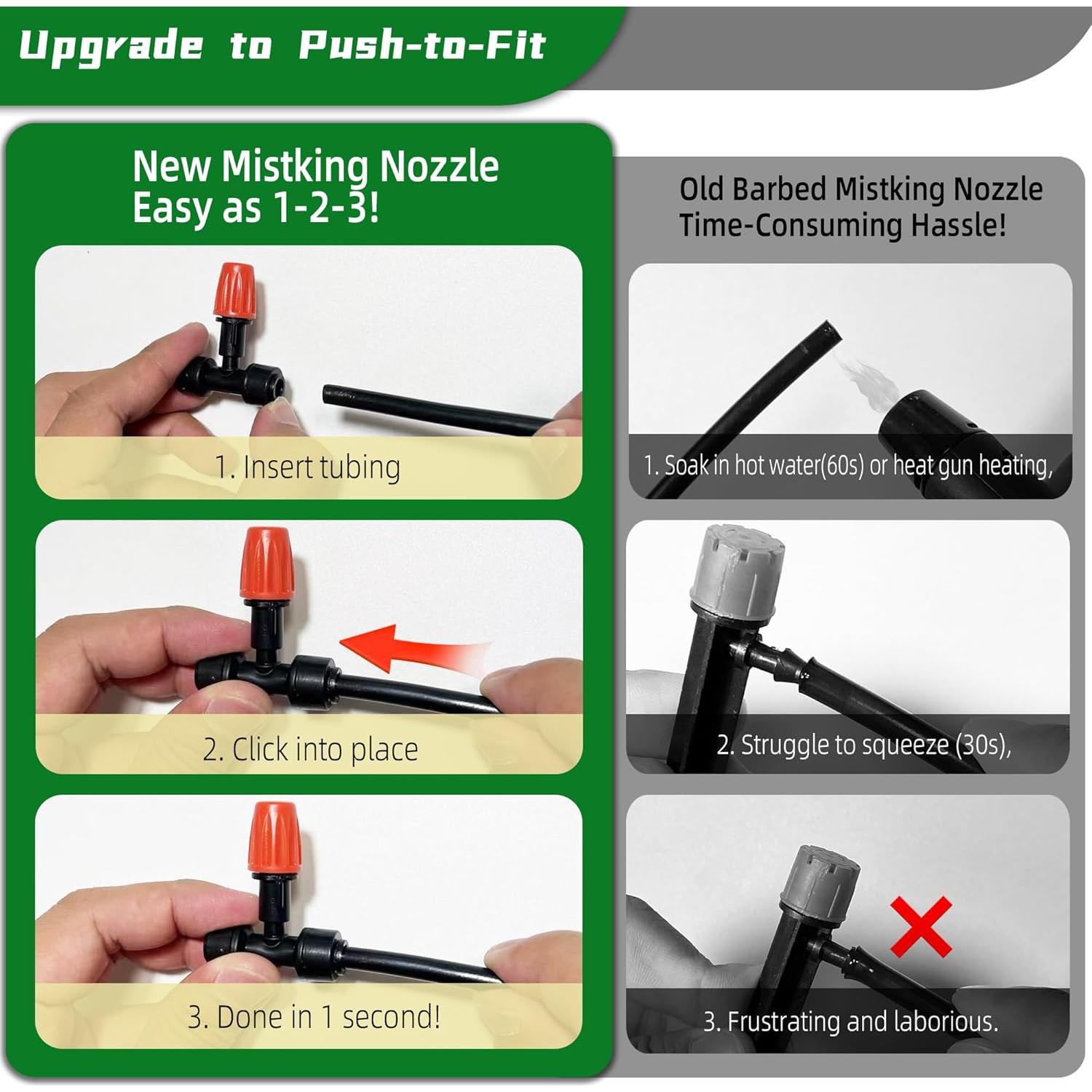 20 Emisores de Riego por Goteo Spalolen Ajustables 1/4"