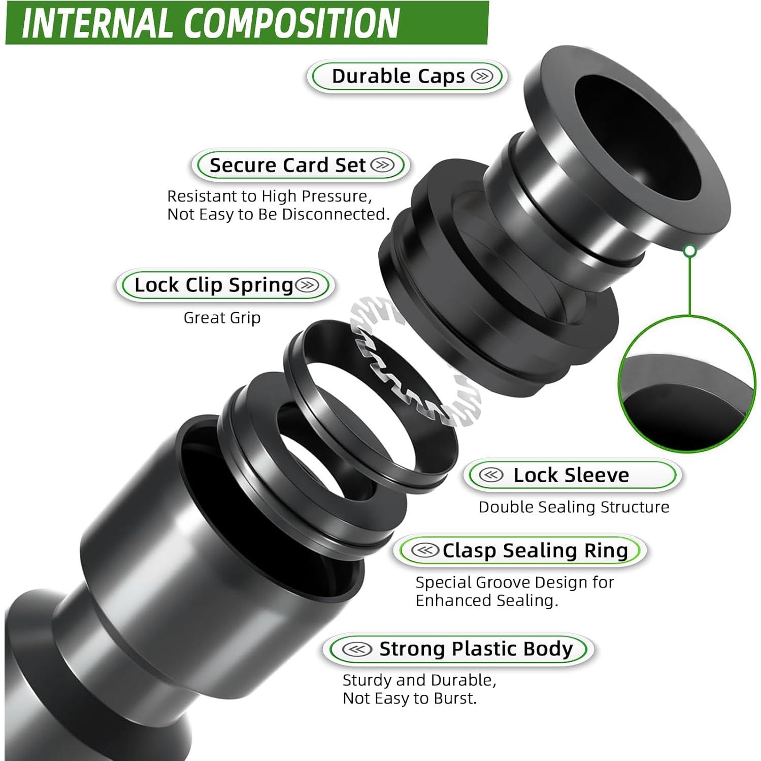 20 Emisores de Riego por Goteo Spalolen Ajustables 1/4"