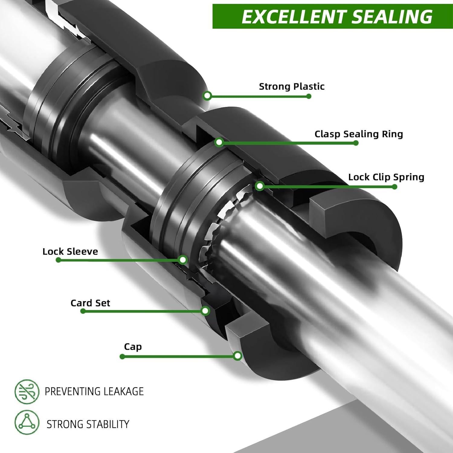 20 Emisores de Riego por Goteo Spalolen Ajustables 1/4"