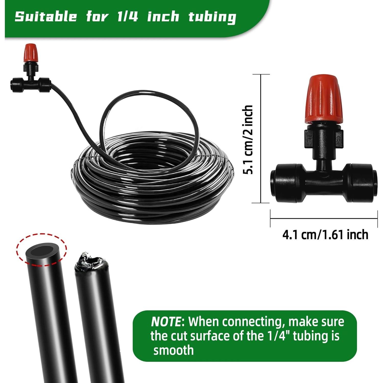 20 Emisores de Riego por Goteo Spalolen Ajustables 1/4"