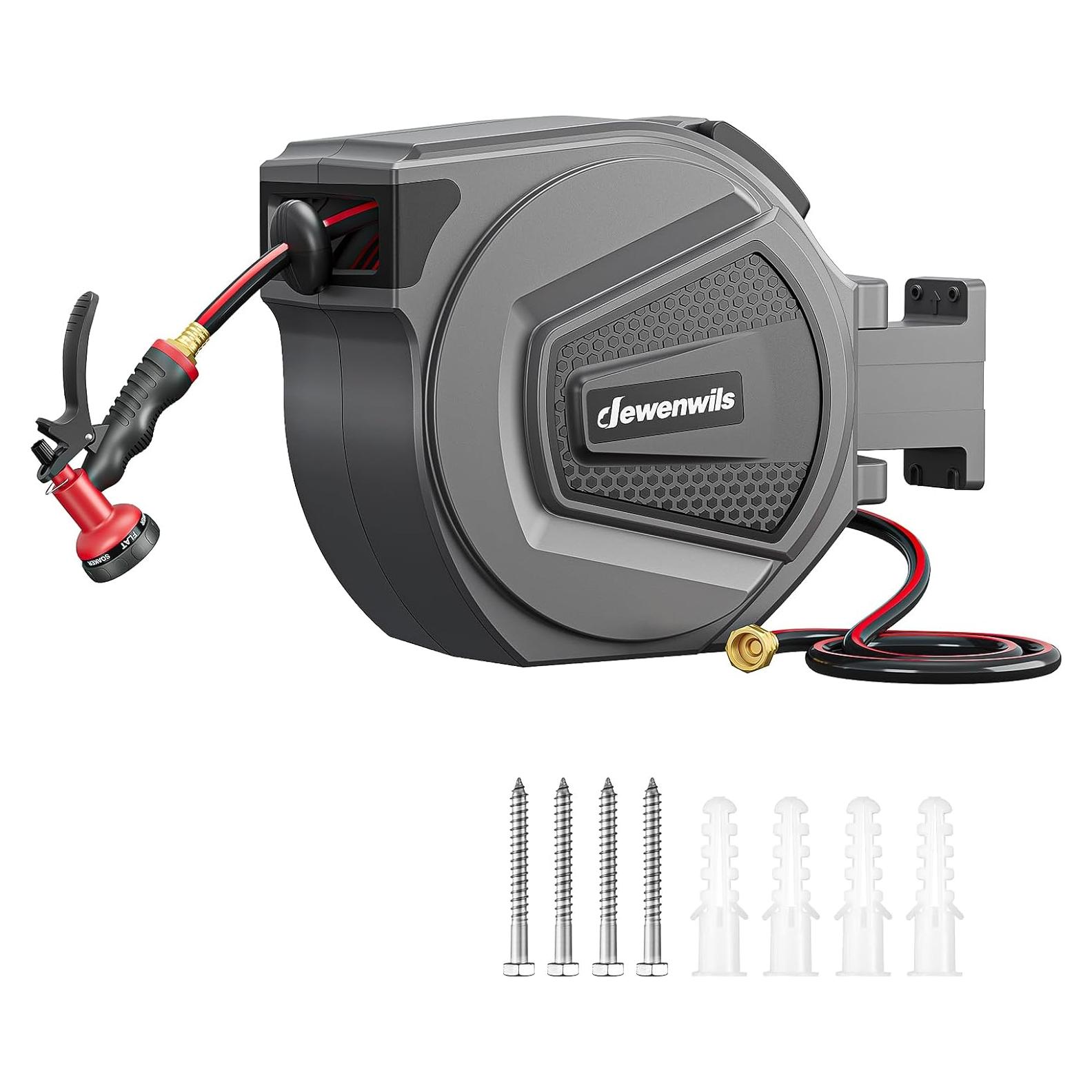 Carrete de Manguera Retráctil DEWENWILS 19.81 m Pared 8 Patrones