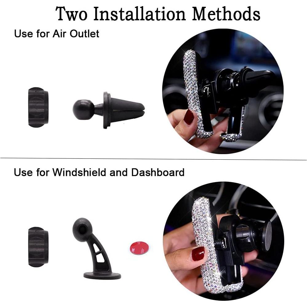 Soporte de Teléfono para Coche SUNCARACCL Mini 360° Ajustable