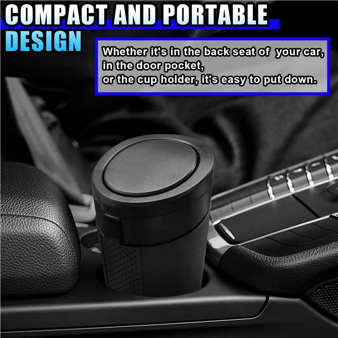 Bote de Basura para Auto GAOLAOSY a Prueba de Fugas 850ml