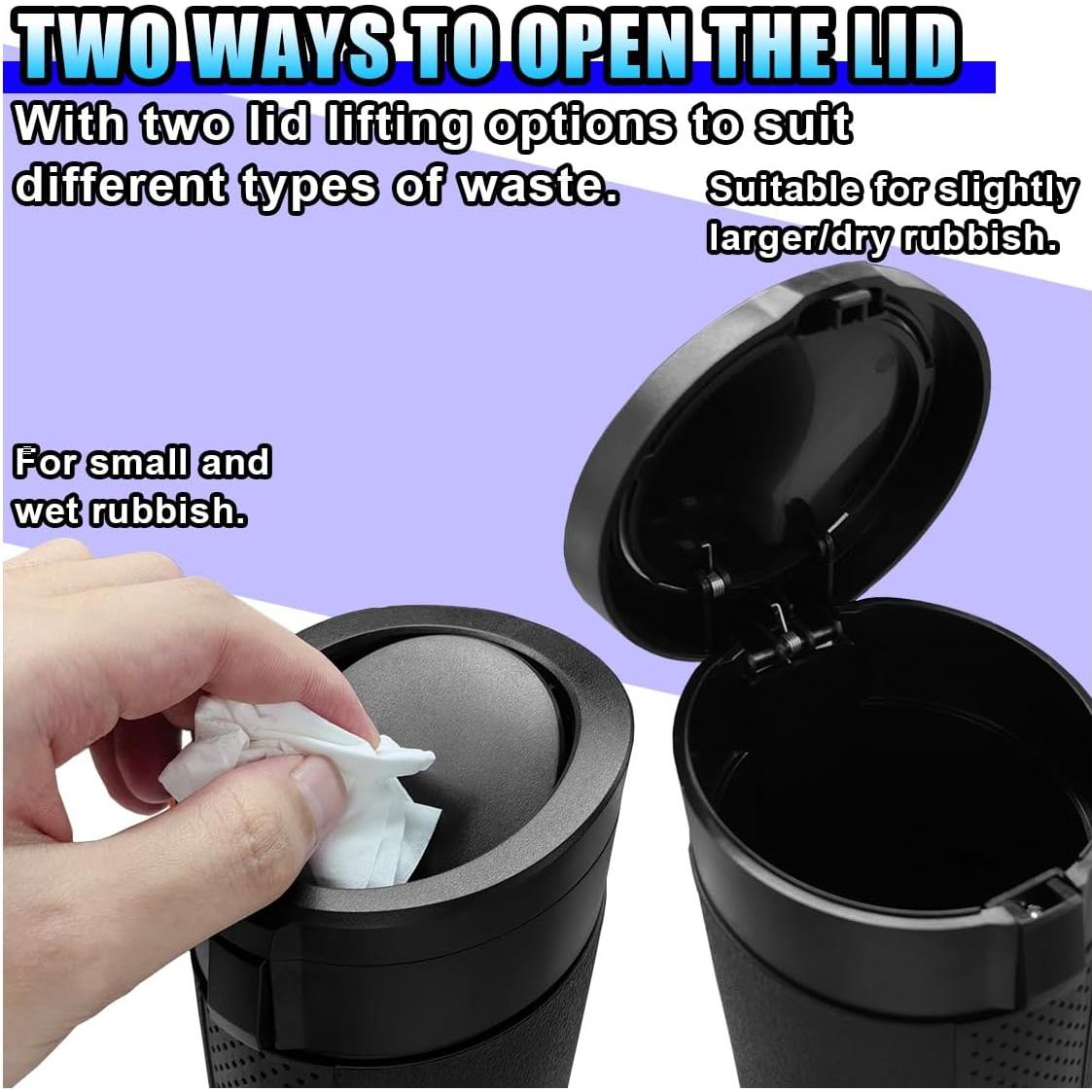 Bote de Basura para Auto GAOLAOSY a Prueba de Fugas 850ml