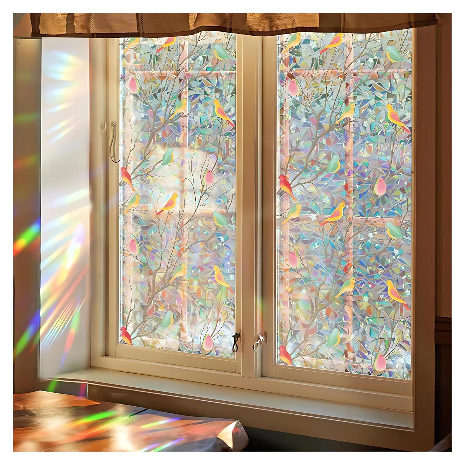 Película de Privacidad para Ventanas Maimegatt 45x100 cm Pájaro