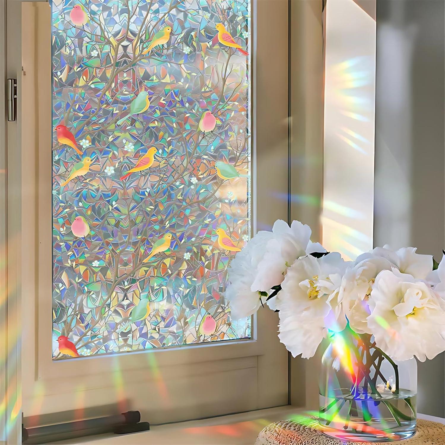 Película de Privacidad para Ventanas Maimegatt 45x100 cm Pájaro