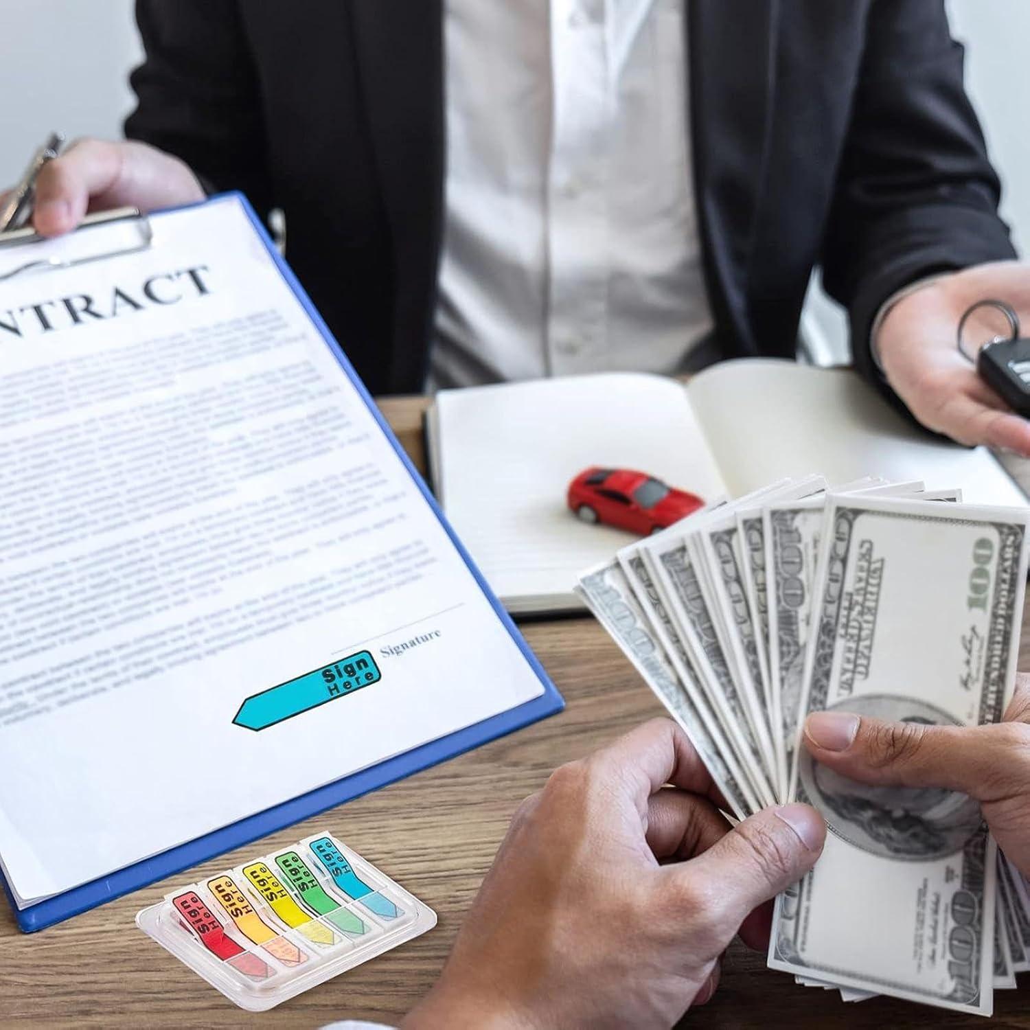 Etiquetas Adhesivas Multicolor Colarr 500 Piezas Firmar Aquí