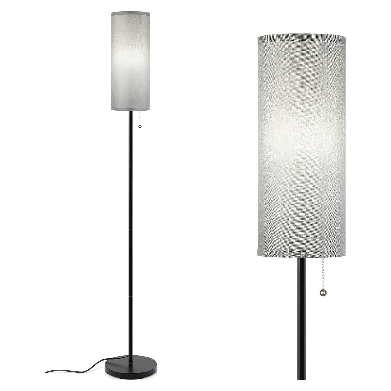 Lámpara de Pie LED Coucerk Gris 3 Temperaturas de Color