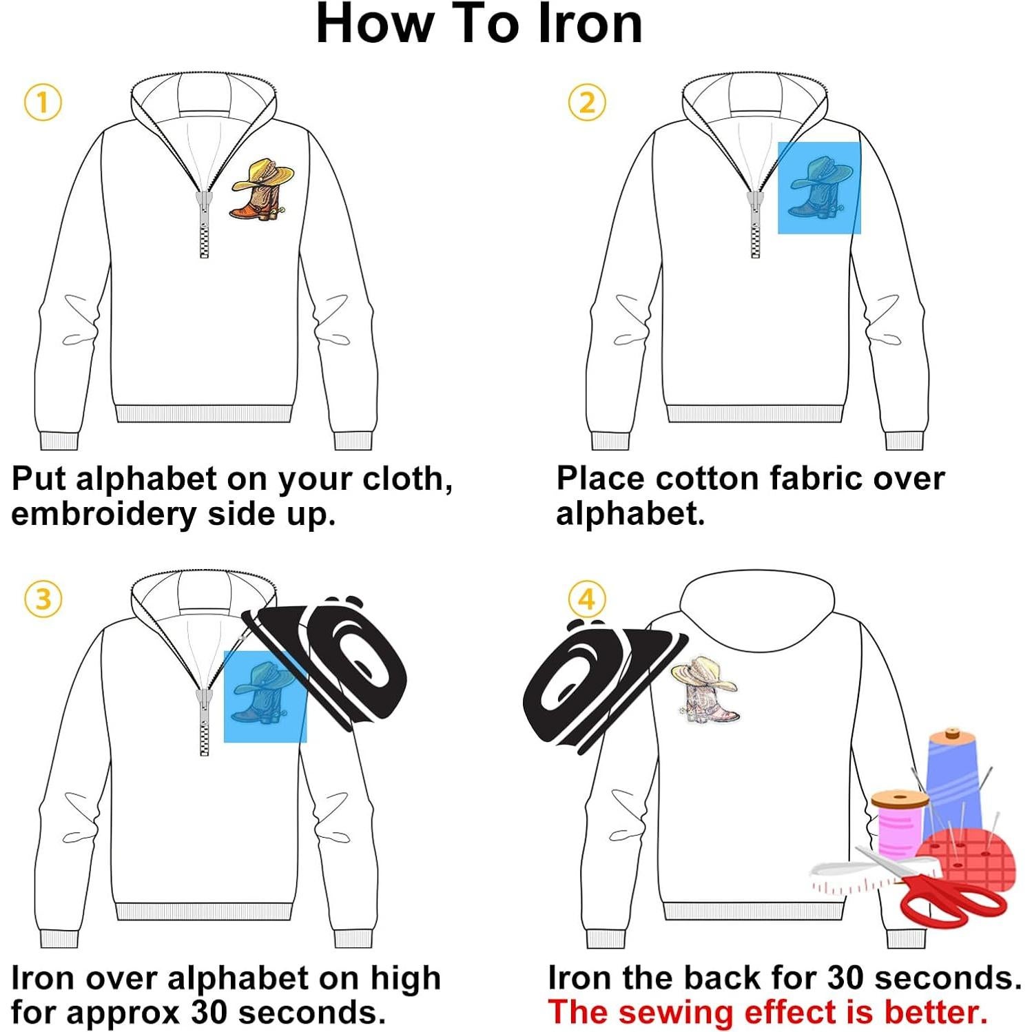 Parche de Vaquero Jongdari para Planchar - 20 Piezas