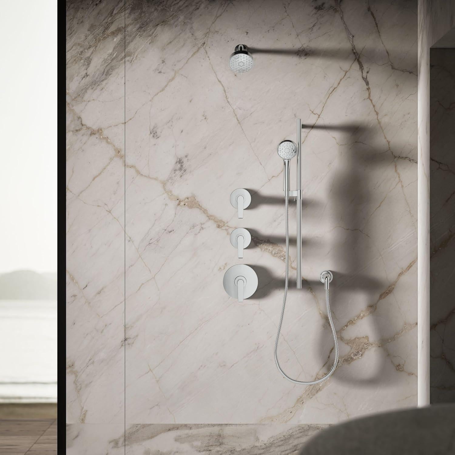 Cabezal de Ducha Kohler Awaken G110 3 Funciones Cromo Pulido