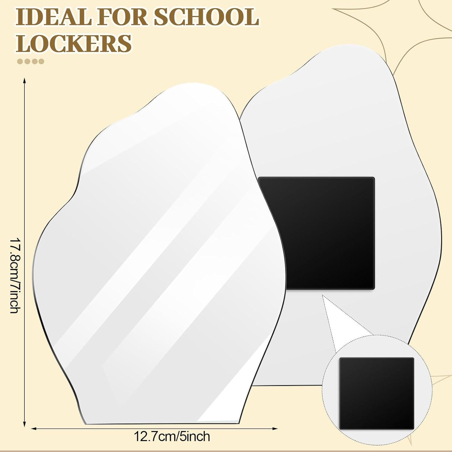 Espejo Magnético Yalikop 17.8x12.7cm Irregular para Taquilla