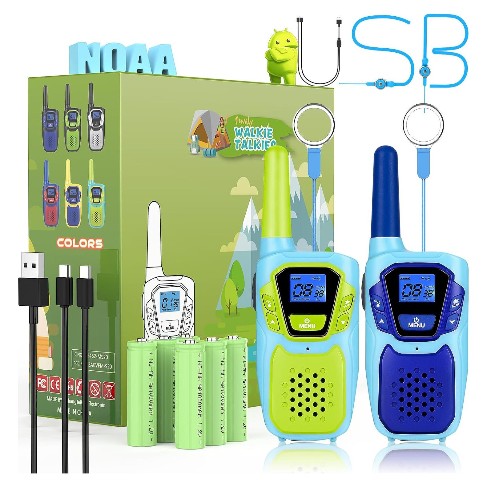 Walkie Talkies Recargables Topsung M920 para Niños y Adultos