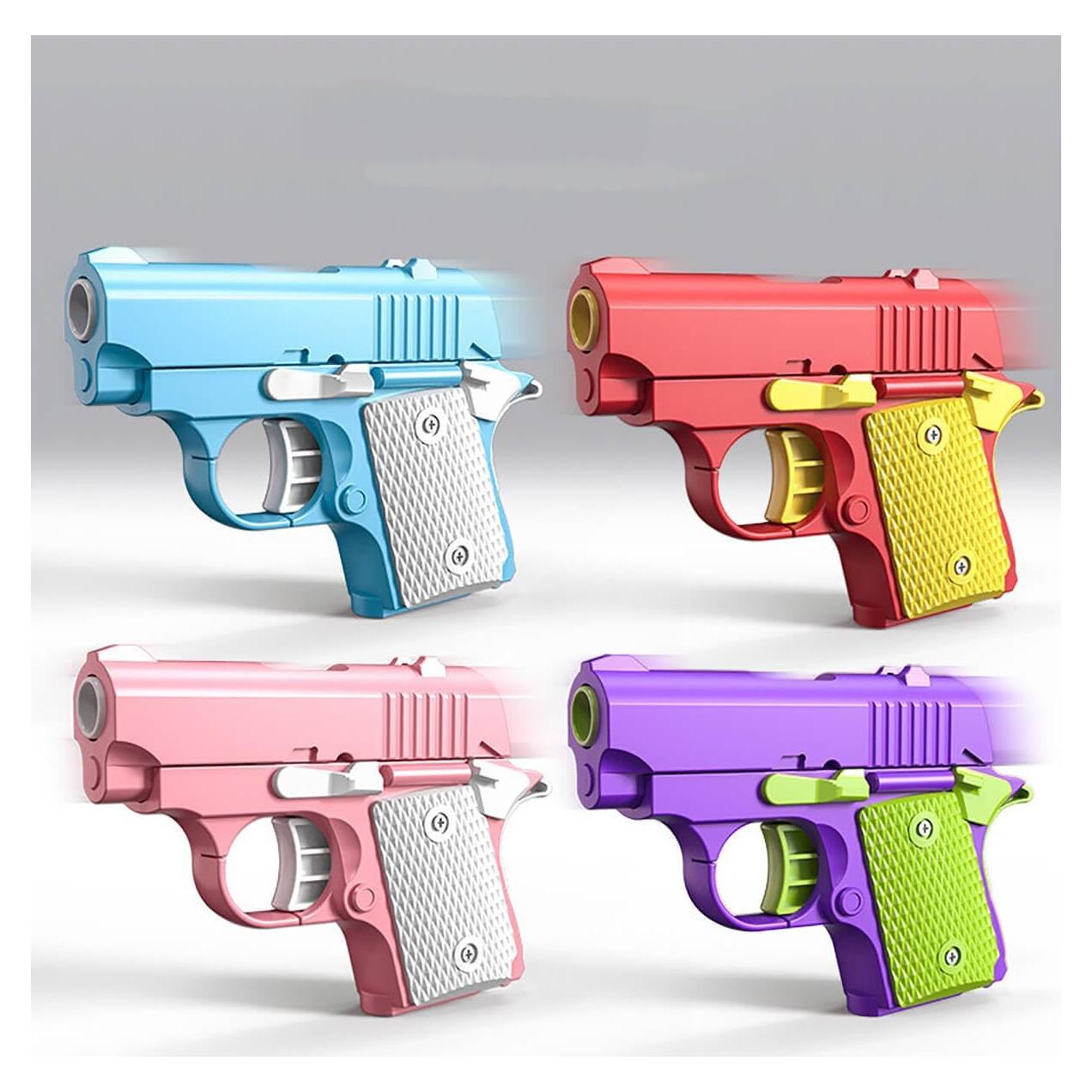 Juguetes Antiestrés Pistola 3D Poveyan - Alivio TDAH y Ansiedad (4PCS)