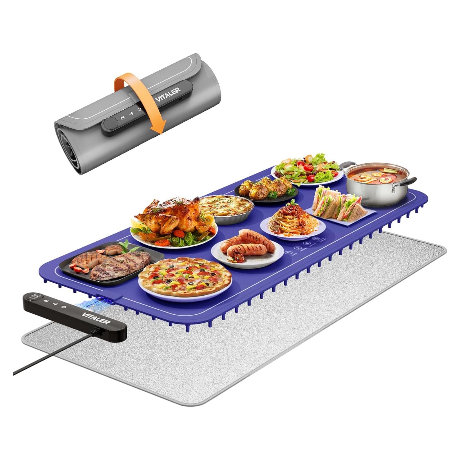Alfombrilla Calentadora de Comida Vitaler 89x41cm 6 Niveles