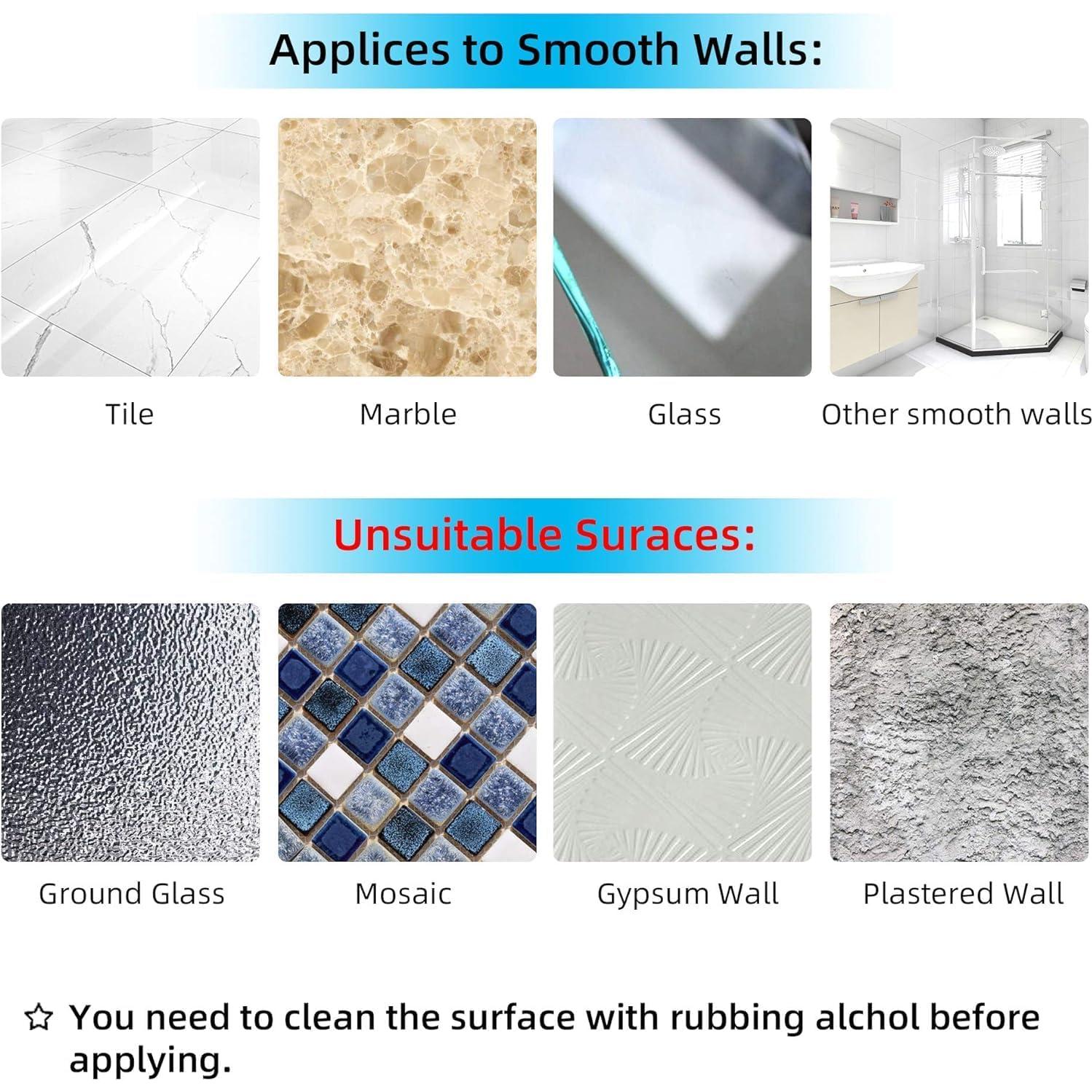 YeeBeny 10 Ventosas de Caddy de Ducha para Baño