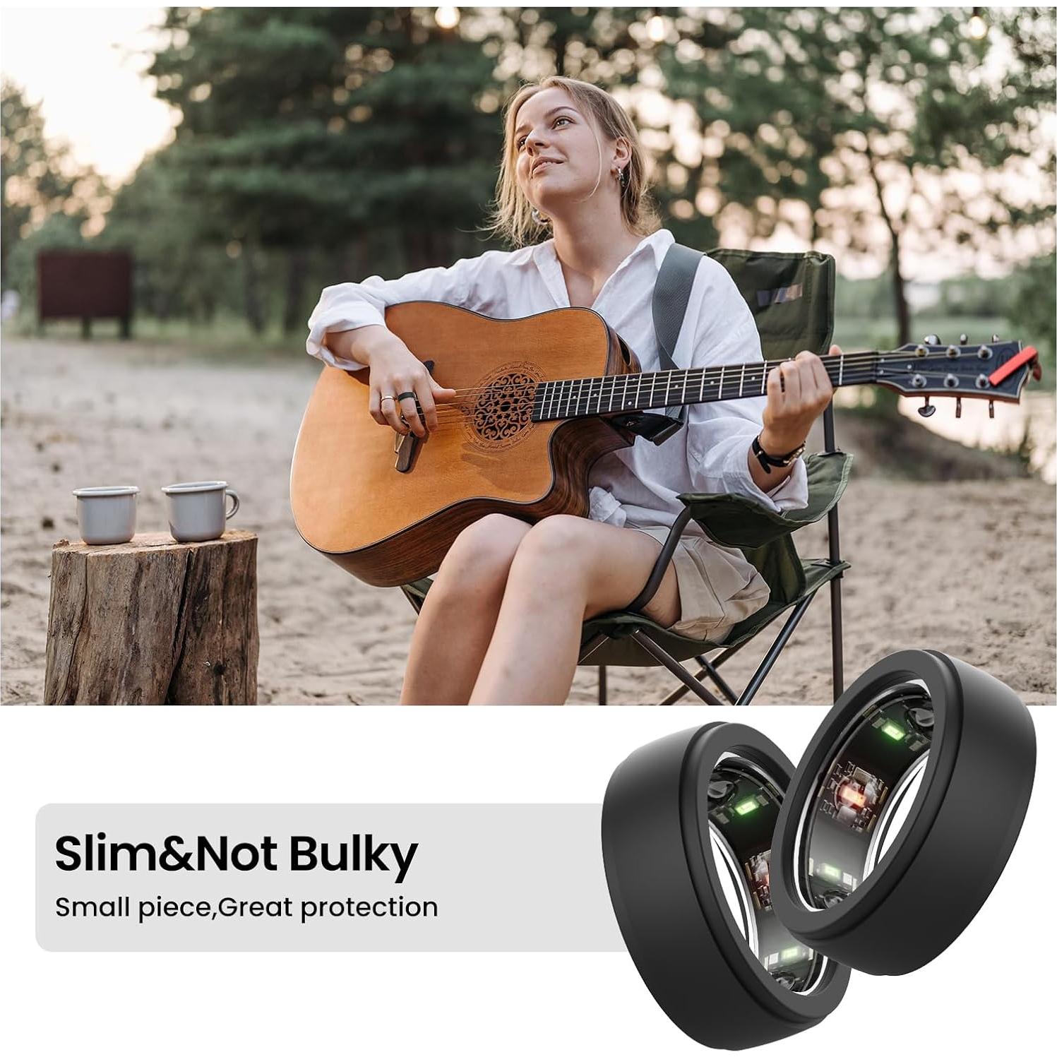 Funda Protectora Silicona FitTurn para Oura Ring Gen 4/3 - 2 Pack