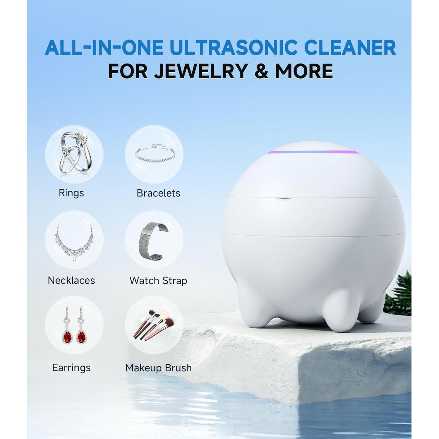 Limpiador Ultrasónico de Joyas JOYHOOD 45KHz Acero Inoxidable