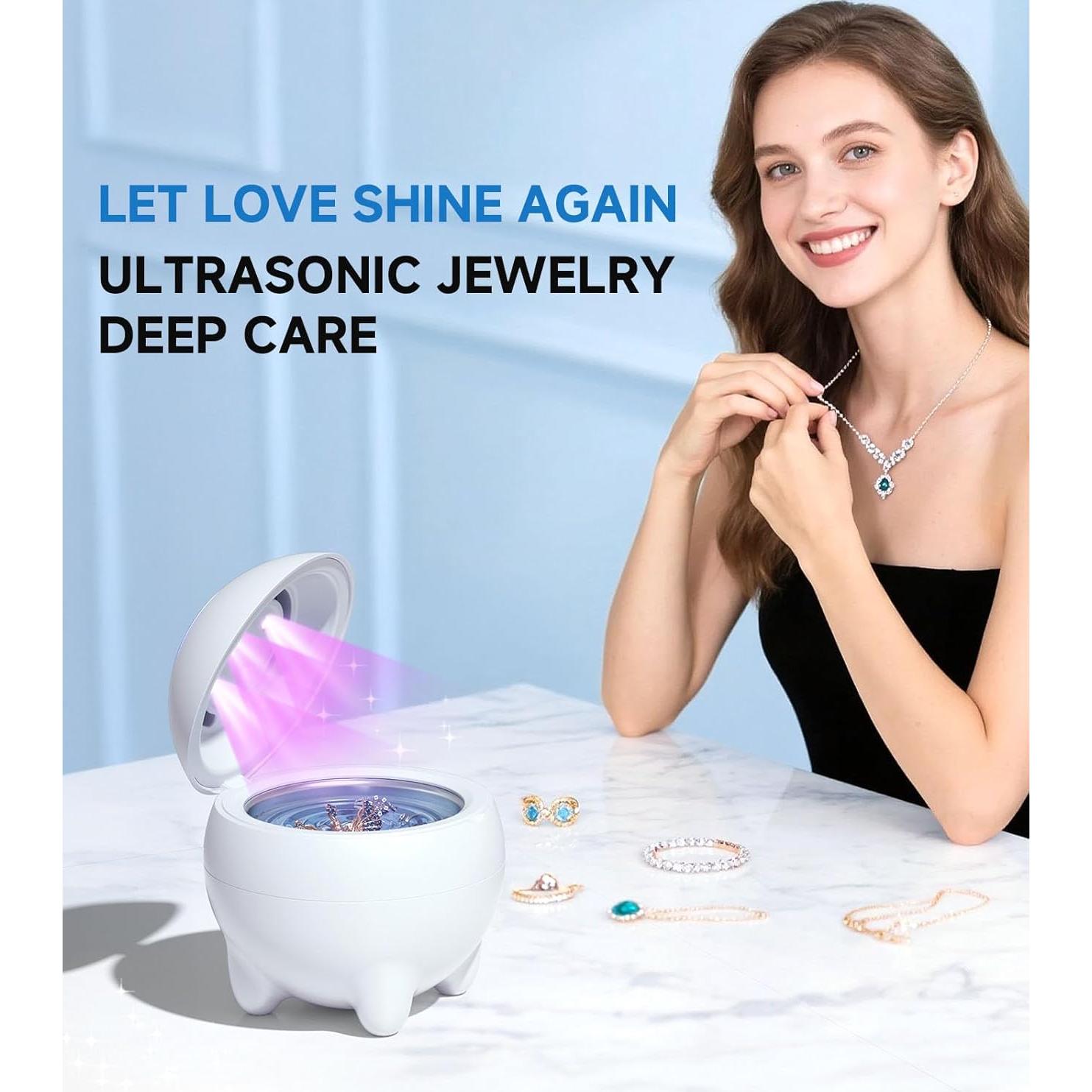 Limpiador Ultrasónico de Joyas JOYHOOD 45KHz Acero Inoxidable