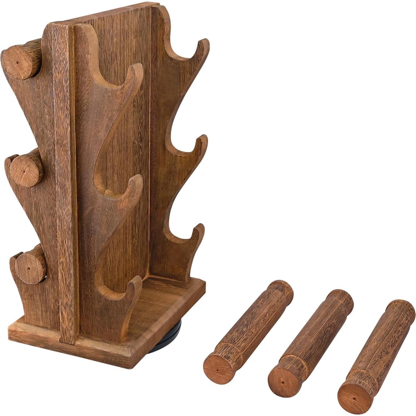 Soporte de Exhibición de Joyería Ikee Design Marrón 3 Niveles