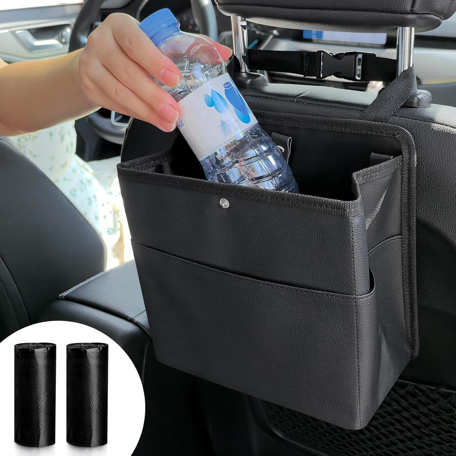 Basurero de Coche Accmor Negro con 60 Bolsas Reutilizables