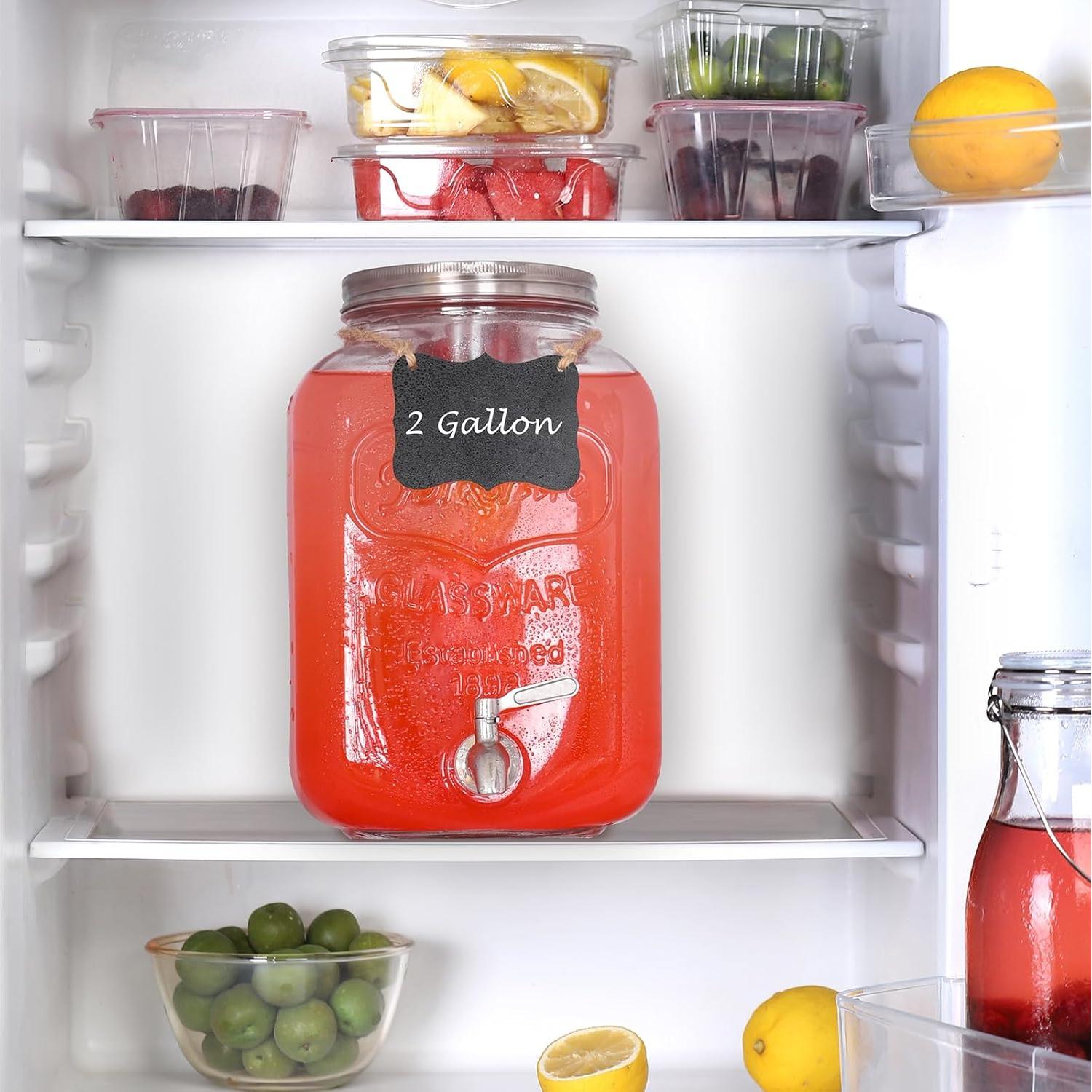 Dispensador de Bebidas de Vidrio RuileMei 7.57L con Grifo Inoxidable