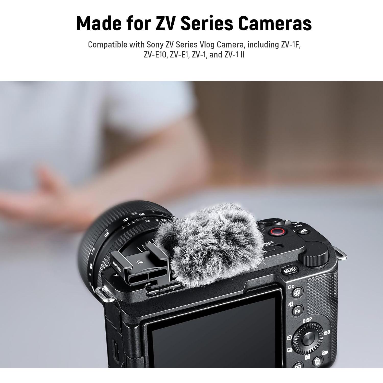 Muff de Viento Neewer CA133 para Cámaras Sony ZV-1F ZV-E10