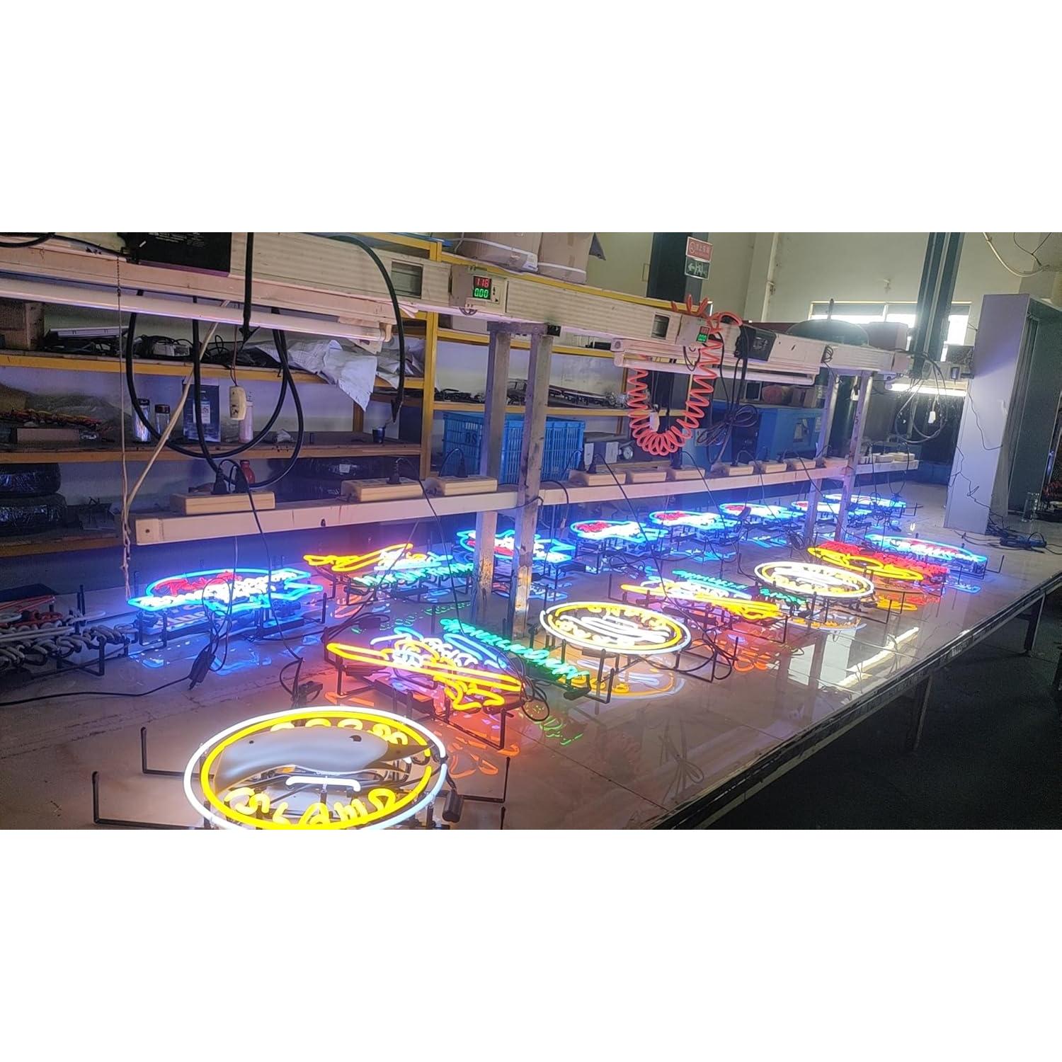 Luz de Neón Bitcoin MeiLi 61x51 cm Hecha a Mano