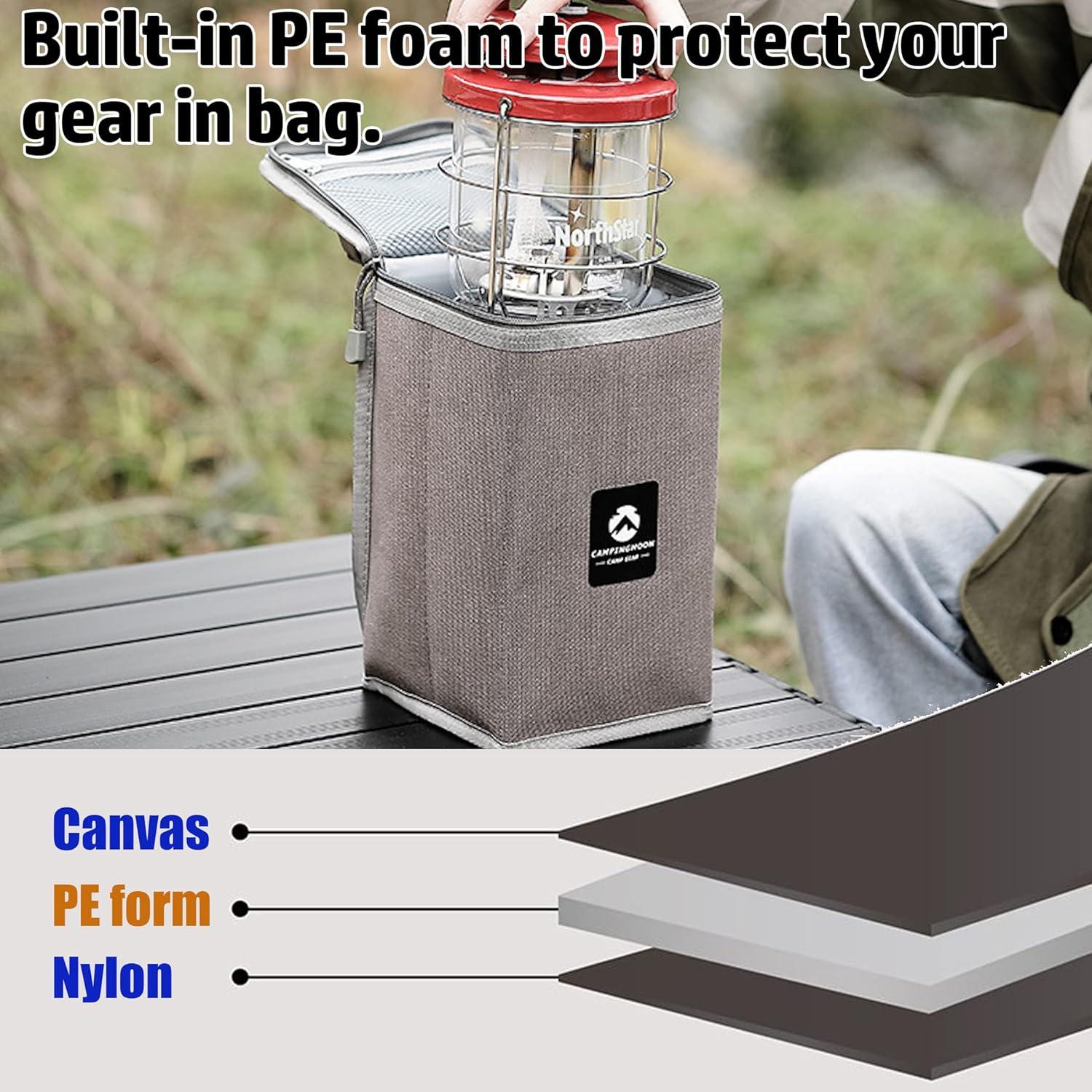 Funda de Almacenamiento Campingmoon para Linternas T-8/T-9 28 cm